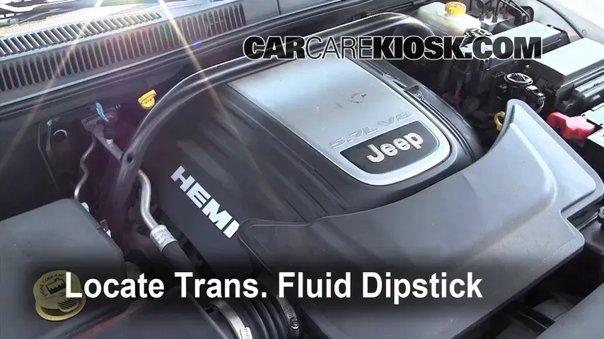 2005 Jeep Grand Cherokee Limited 5.7L V8 Transmission Fluid Check Fluid Level